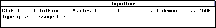 The Input window